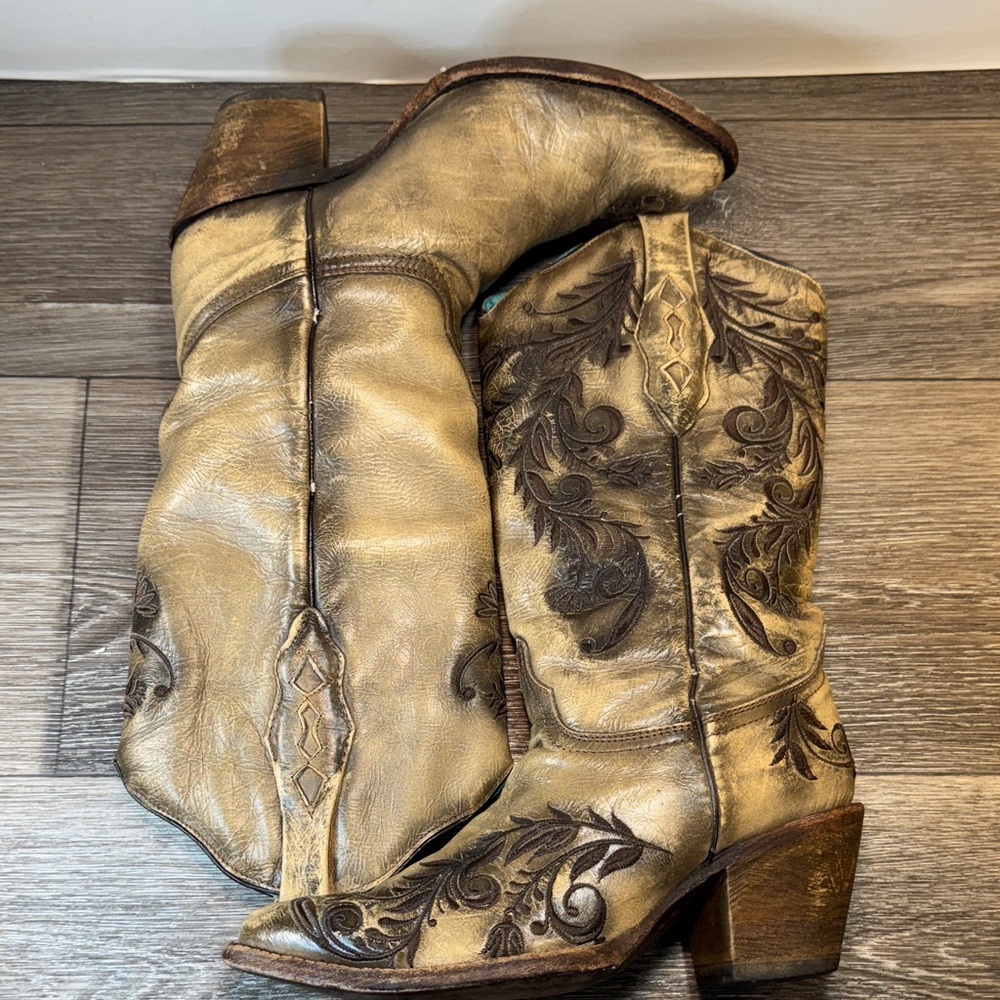 Corral boots Embroidered Western Cowboy Boots woman’s size 8.5 - Picture 3 of 11